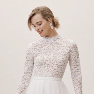 Bhldn Monaco - long sleeve bridal top- Amy Kuschel